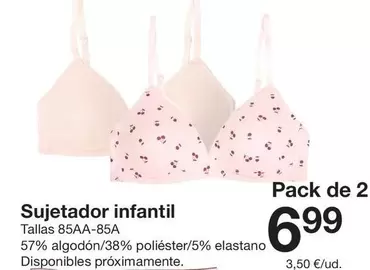 Sujetador Infantil