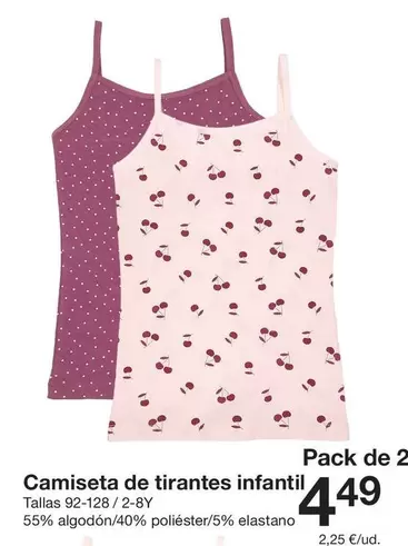 Camiseta De Tirantes Infantil