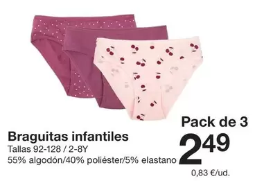 Braguitas Infantiles