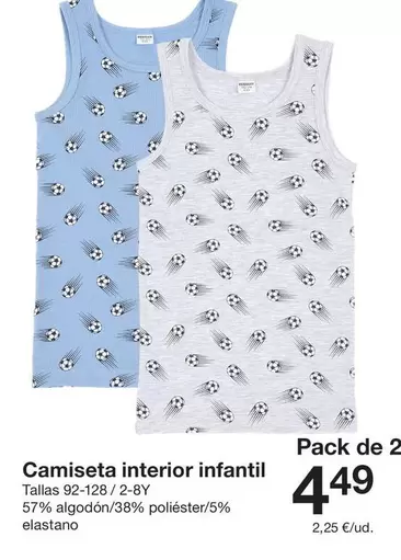 Camiseta Interior Infantil