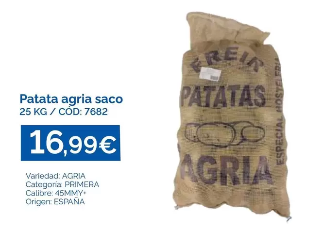 Patata Agria Saco
