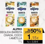 Alpro - Beguda Barista Civada, Coco I Ametlla