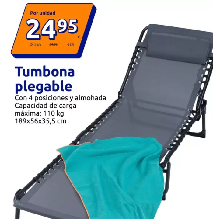 Tumbona Plegable