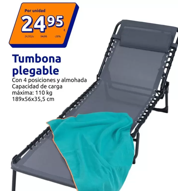 Tumbona Plegable