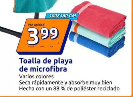 Toalla De Playa De Microfibra