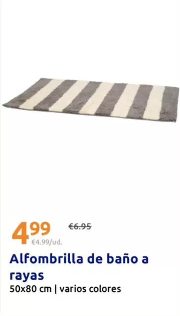 Alfombrilla De Baño A Rayas