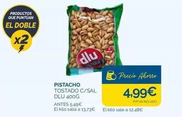 Pistacho Tostado C/Sal