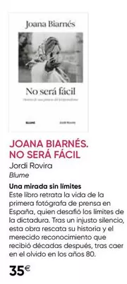 Blume - Joana Biarnes No Sera Facil