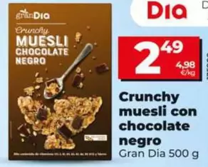 Gran Dia - Crunchy Muesli Con Chocolate Negro