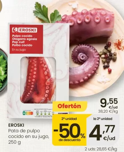Eroski - Pata De Pulpo Cocido En Su Jugo