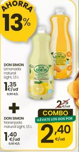 Don Simón - Limonada Natural Light/ Naranja Natural Light