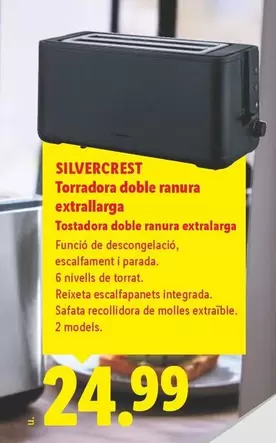 SilverCrest - Torradora Doble Ranura Extrallarga 