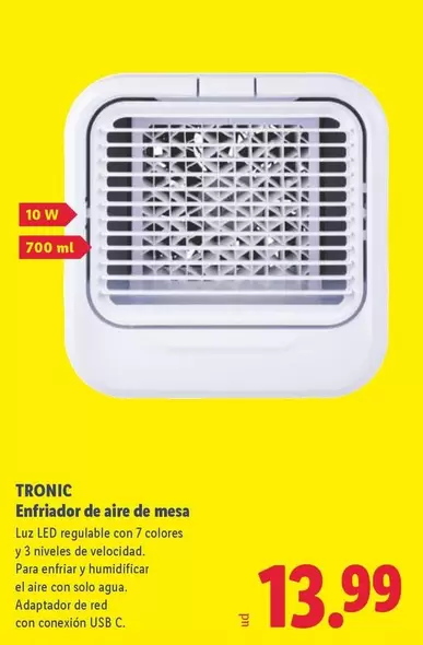 Tronic - Enfriador De Aire De Mesa