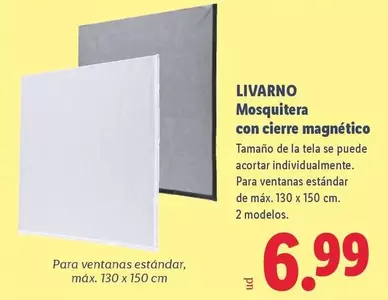 Livarno - Mosquitera Con Cierre Magnético