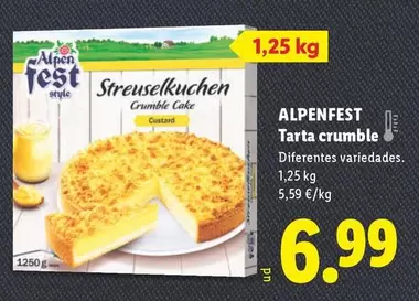 Alpenfest - Tarta Crumble