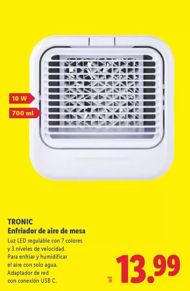 Tronic - Enfriador De Aire De Mesa
