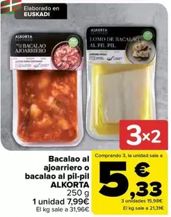 Alkorta - Bacalao Al Ajoarriero O Bacalao Al Pil-Pil