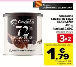 Clavileño - Chocolate Soluble En Polvo