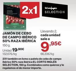 seleccion - Jamón De Cebo De Campo Ibérico 50% Raza Ibérica