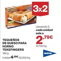 Hipercor - Tequenos De Queso Para Horno