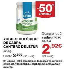 El Cantero de Letur - Yogur Ecológico De Cabra