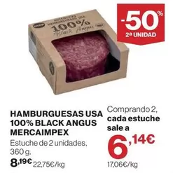 El Corte Inglés - Hamburguesas 100% Black Angus