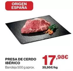 origen - Presa De Cerdo Ibérico