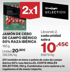 seleccion - Jamón De Cebo De Campo Ibérico 50% Raza Ibérica