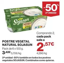 Sojasun - Postre Vegetal Natural