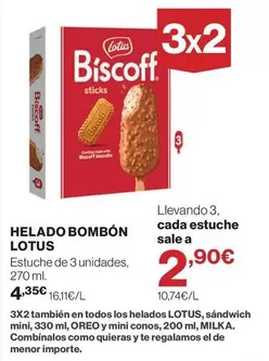 Lotus - Helado Bombón