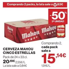 Mahou - Cerveza Cinco Estrellas