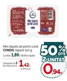 Condis - Mini Dauets De Pernil Curat