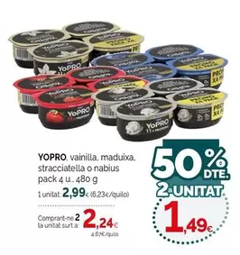 YoPRO - Vainilla, Maduixa, Stracciatella O Nabius