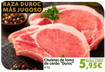 duroc - Chuletas De Lomo De Cerdo ""