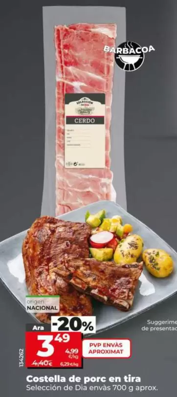 Seleccion De Dia - Costilla De Cerdo En Tira