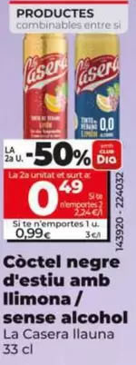 La Casera - Tinto De Verano Con Limon/Sin Alcohol