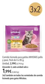 Whiskas - Comida Húmeda Para Gatitos Pollo Y Pavo