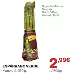 origen - Espárrago Verde