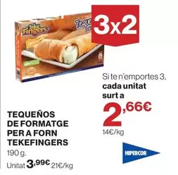 Hipercor - Tequenos De Formatge Per A Forn