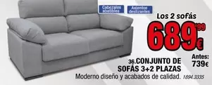 Sofas 3+2 Plazas