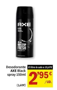Axe - Desodorante Black Spray