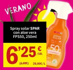 Spar - Spray Solar Con Aloe Vera Fps50