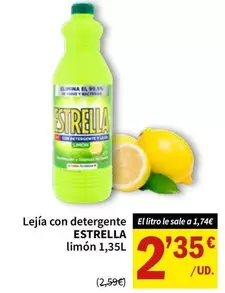 Estrella - Lejía Con Detergente Limón
