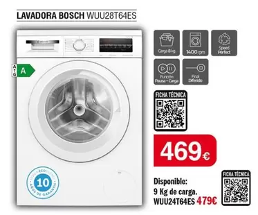 Bosch - Lavadora WUU28T64ES