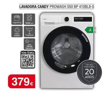 Candy - Lavadora Prowash 550 Bp 410bl8-s