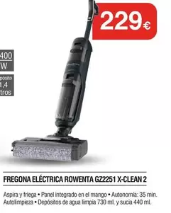 Rowenta - Fregona Eléctrica GZ2251 X-Clean 2