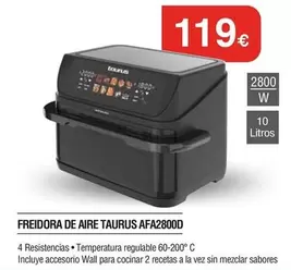 Taurus - Freidora De Aire Afa2800d