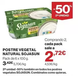 Sojasun - Postre Vegetal Natural