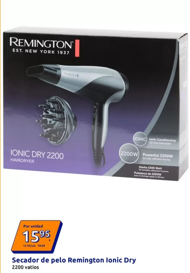 Remington - Secador De Pelo Ionic Dry