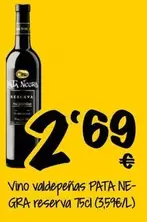 Valdepeñas - Vino Valdepenas Negra Reserva